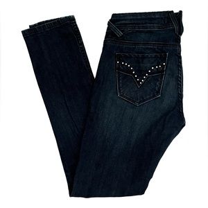 Vigoss Women’s Embellished Pocket Skinny Jeans